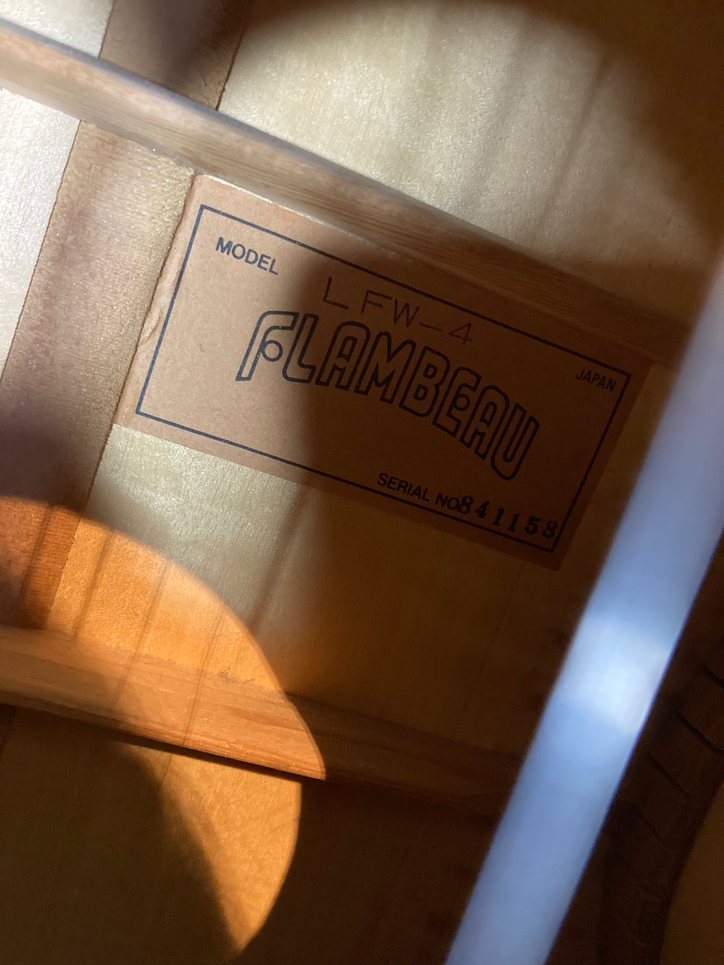 Flambeau LFW-4 Acoustic Guitar w/Case (1980's)
