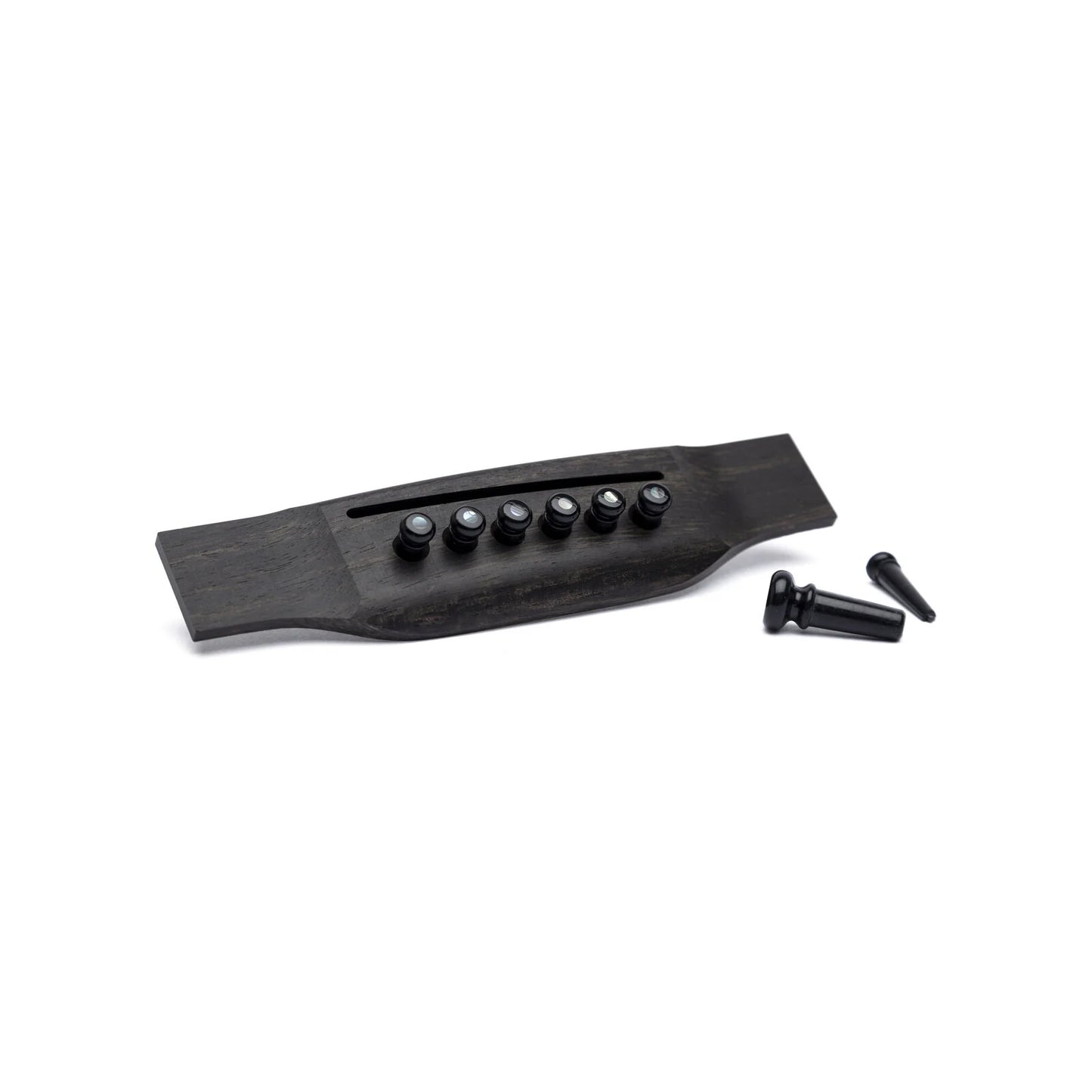 Martin Bridge & End Pin Set - Black w/Pearl Inlay