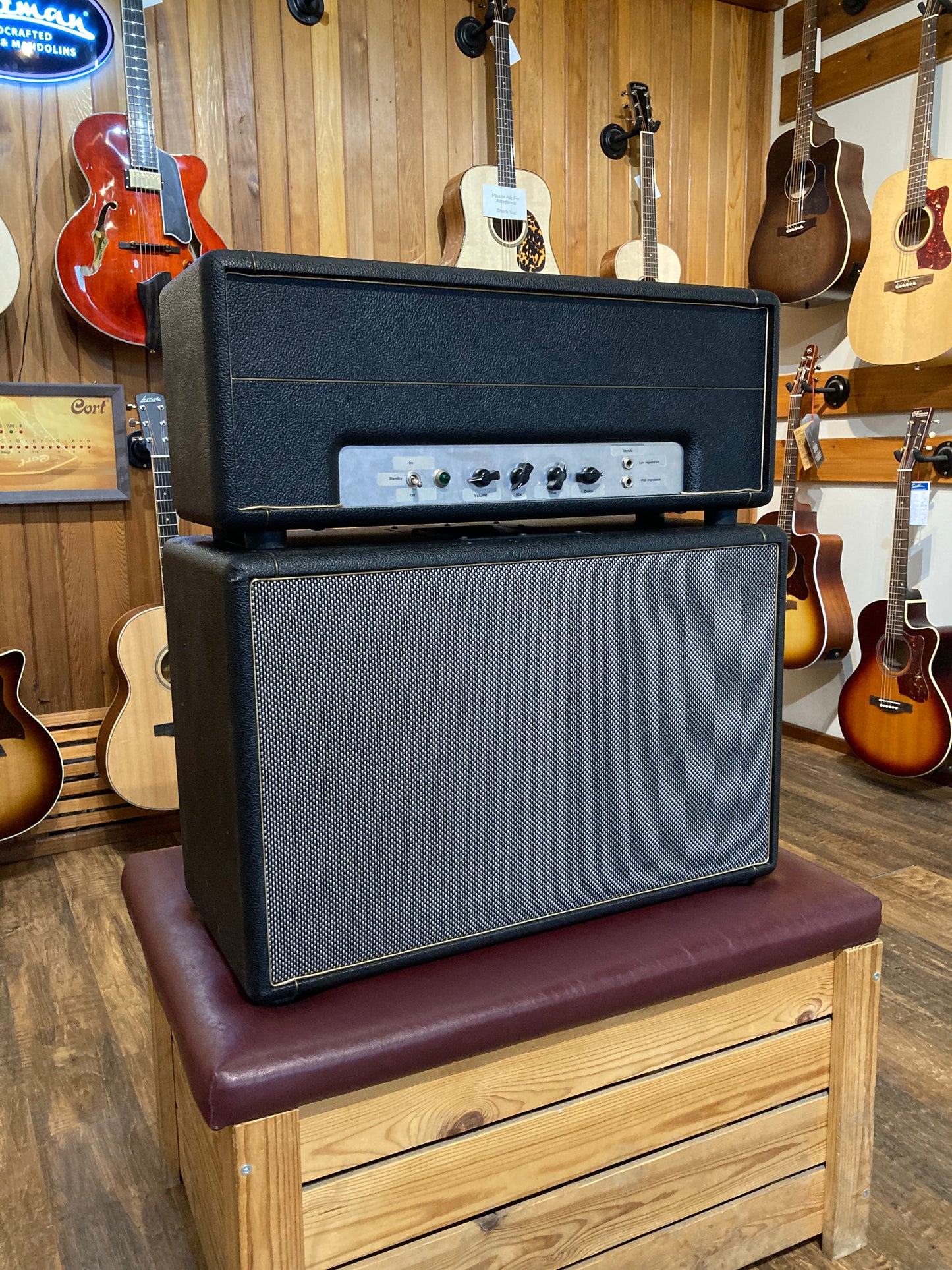 Li'l Dawg Amps "The Pug Reverb" w/2x10 Cabinet & Amp Cover (2009)