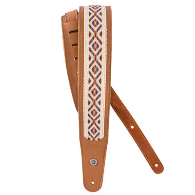 D'Addario Hybrid Leather Guitar Strap - Desert