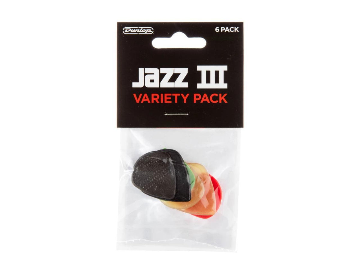 Dunlop PVP103 Jazz III Variety Pack - 6 Pack
