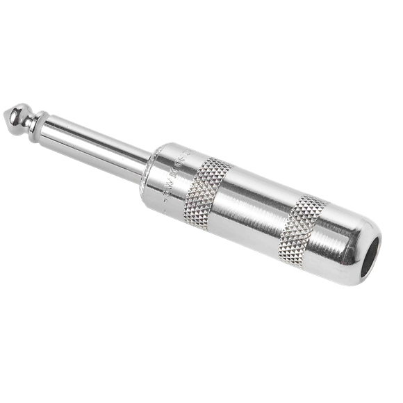 More Better 1/4" Mono 2 Conductor Cable Mount Plug - Nickel