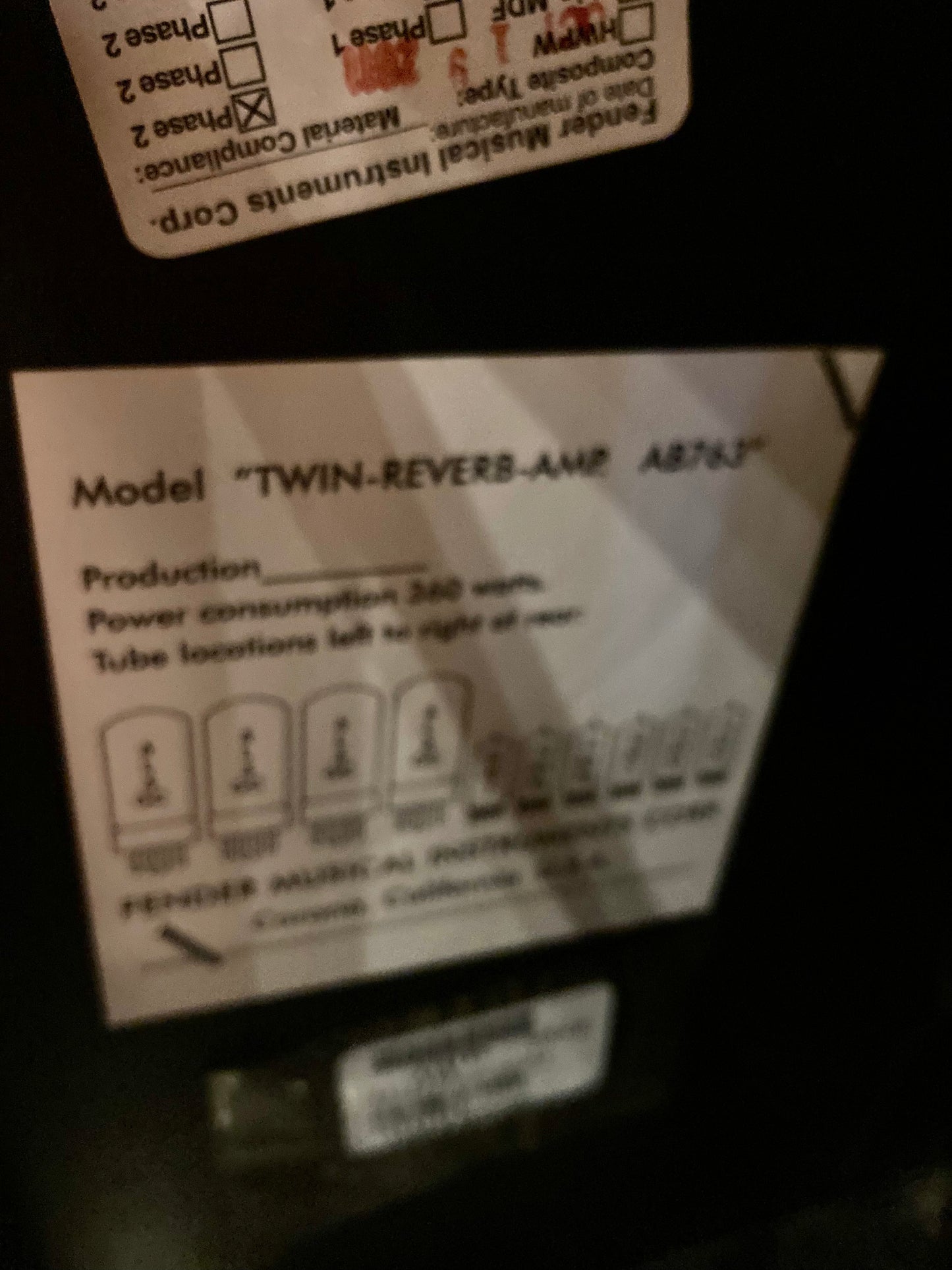 Fender '65 Twin Reverb Electric Guitar Amp (2011)