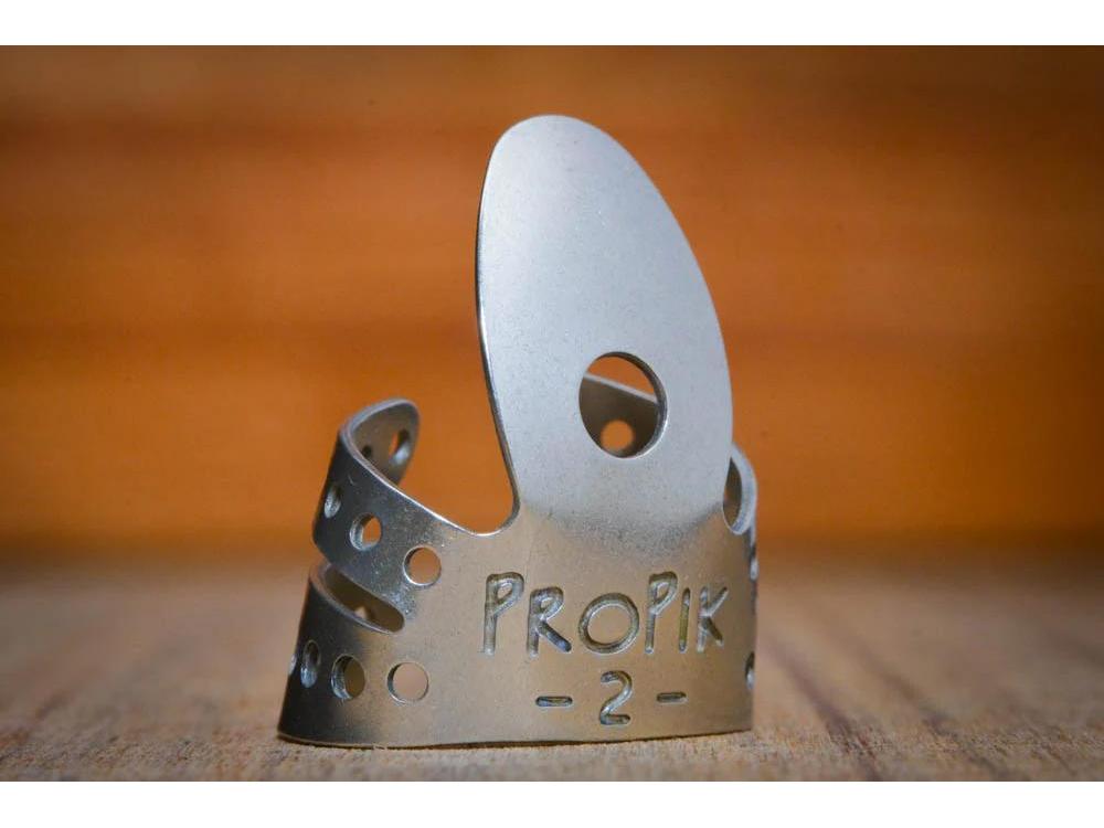 ProPik EC Split Wrap Nickel Fingerpick - #2 Straight (2 Pack)
