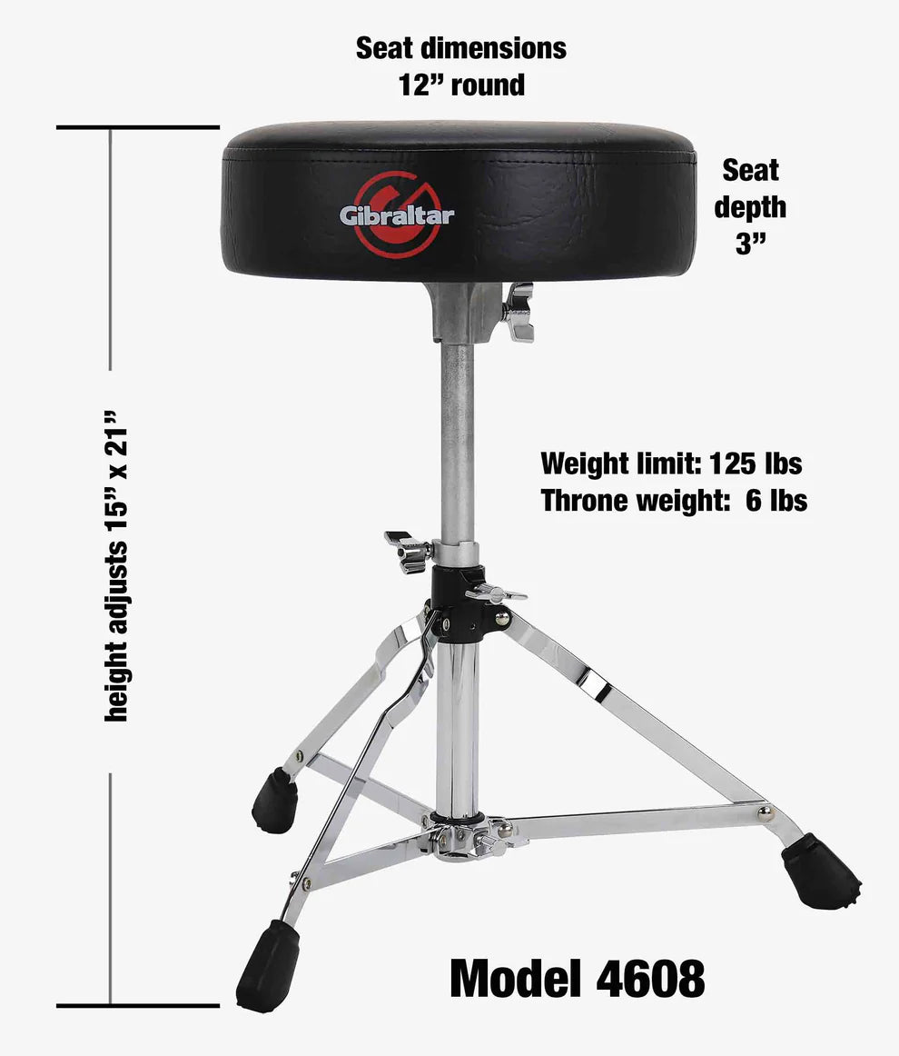Gibraltar 4608 12" Round Drum Throne