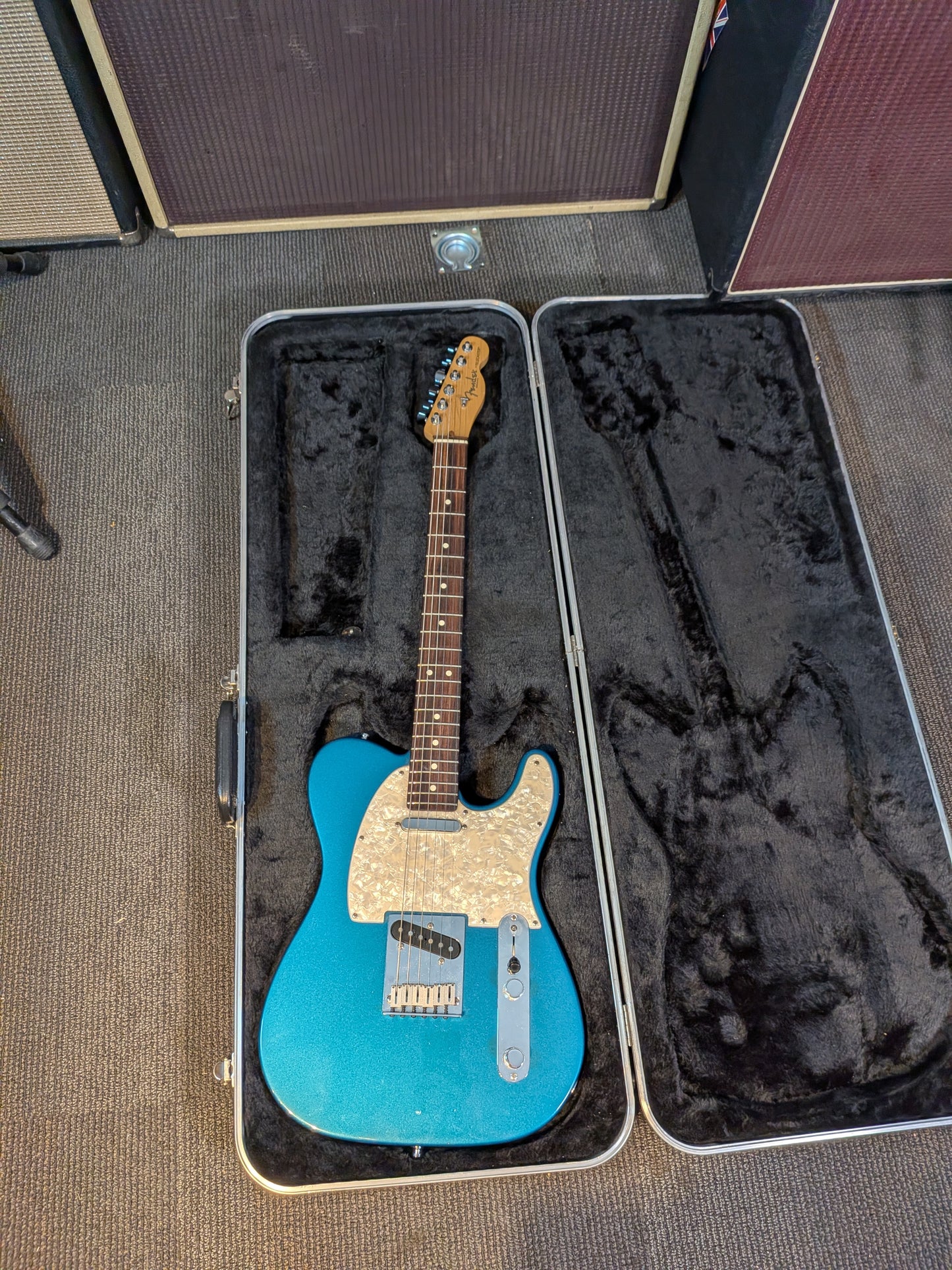 Fender American Series Telecaster w/Case - Aqua Marine Metallic (2001)