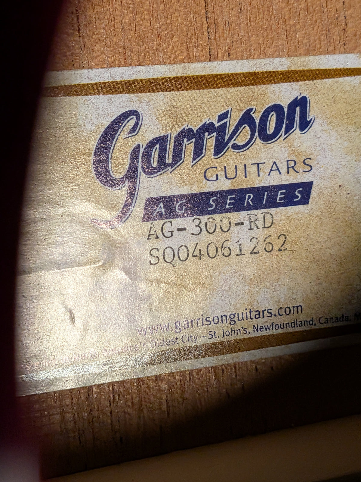 Garrison AG-300 Dreadnought Acoustic Guitar - Red (Used)