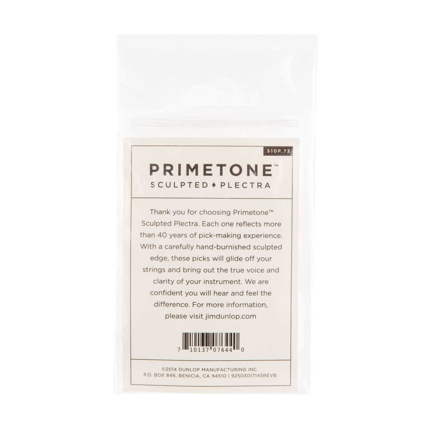 Dunlop 0.73mm Primetone® Standard Guitar Pick (3/Pack)