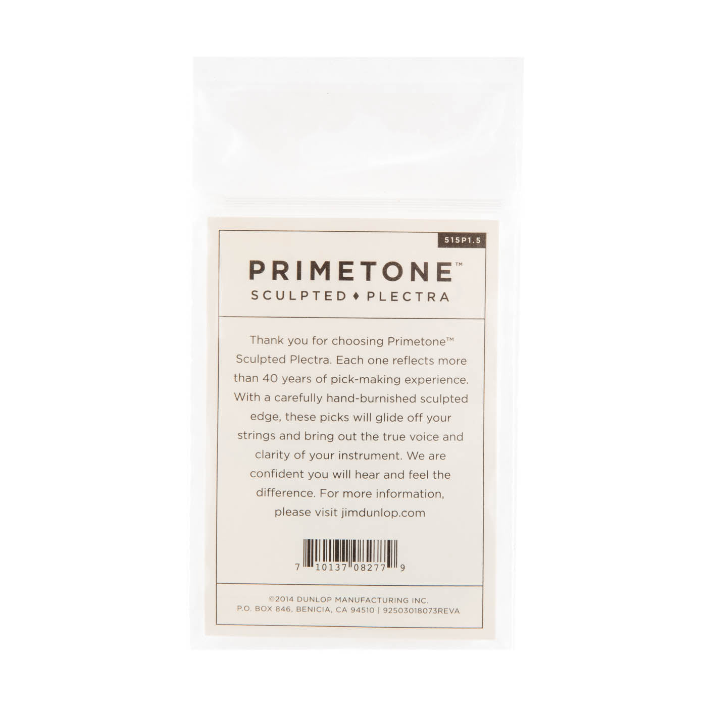 Dunlop Primetone 1.5mm Semi Round Guitar Picks - 3 Pack