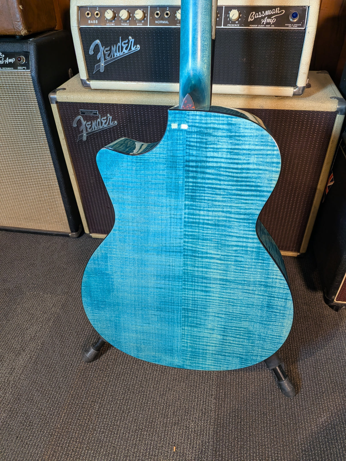 Eastman PCH3 Grand Auditorium Acoustic/Electric Guitar w/Gig Bag - Faded Blue (Serial #M2606662)