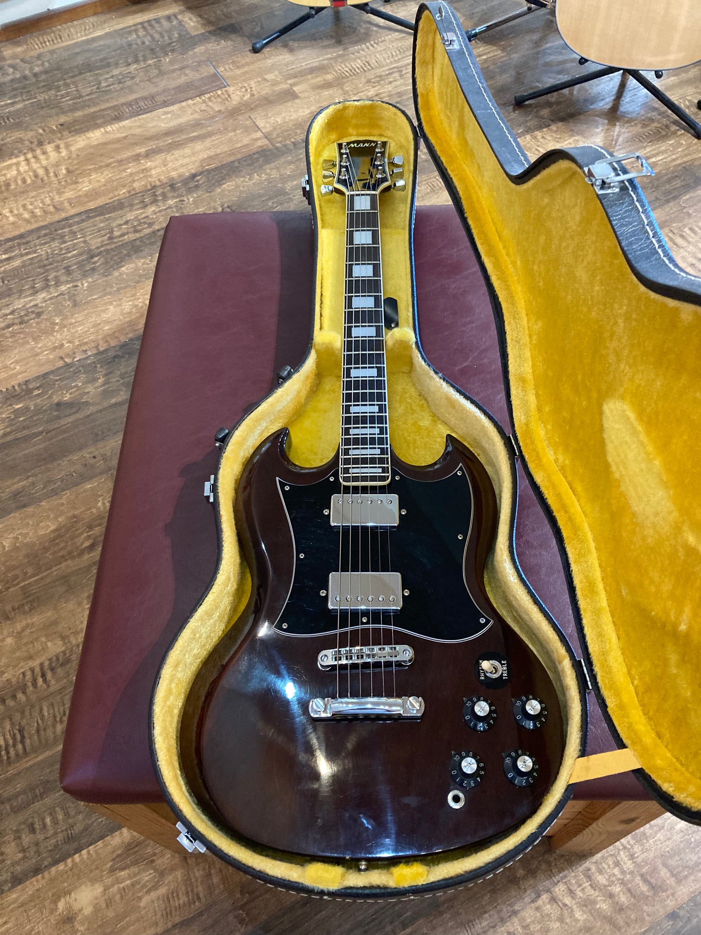 Mann Double Cutaway Electric Guitar w/Case (1970's)