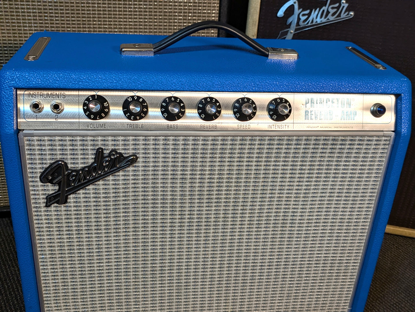 Fender Limited Edition '68 Custom Princeton Reverb 12w 1x10" Tube Combo Amp - Electric Blue (2017)