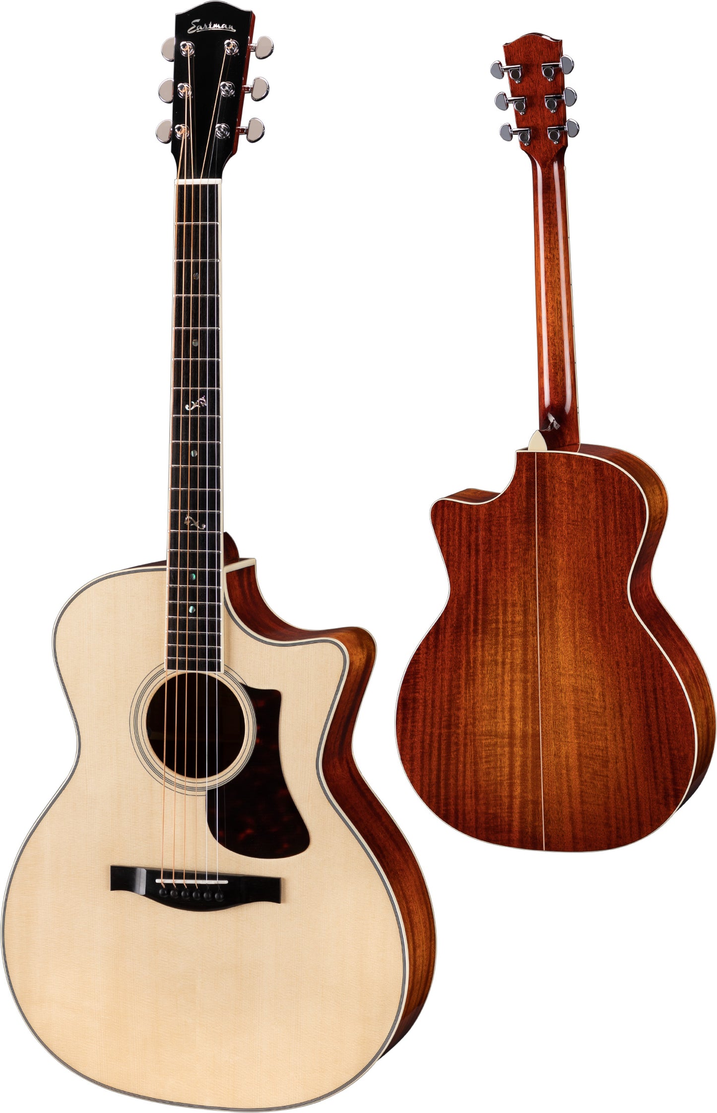 Eastman AC322CE Grand Auditorium Acoustic/Electric Guitar w/Case- Natural