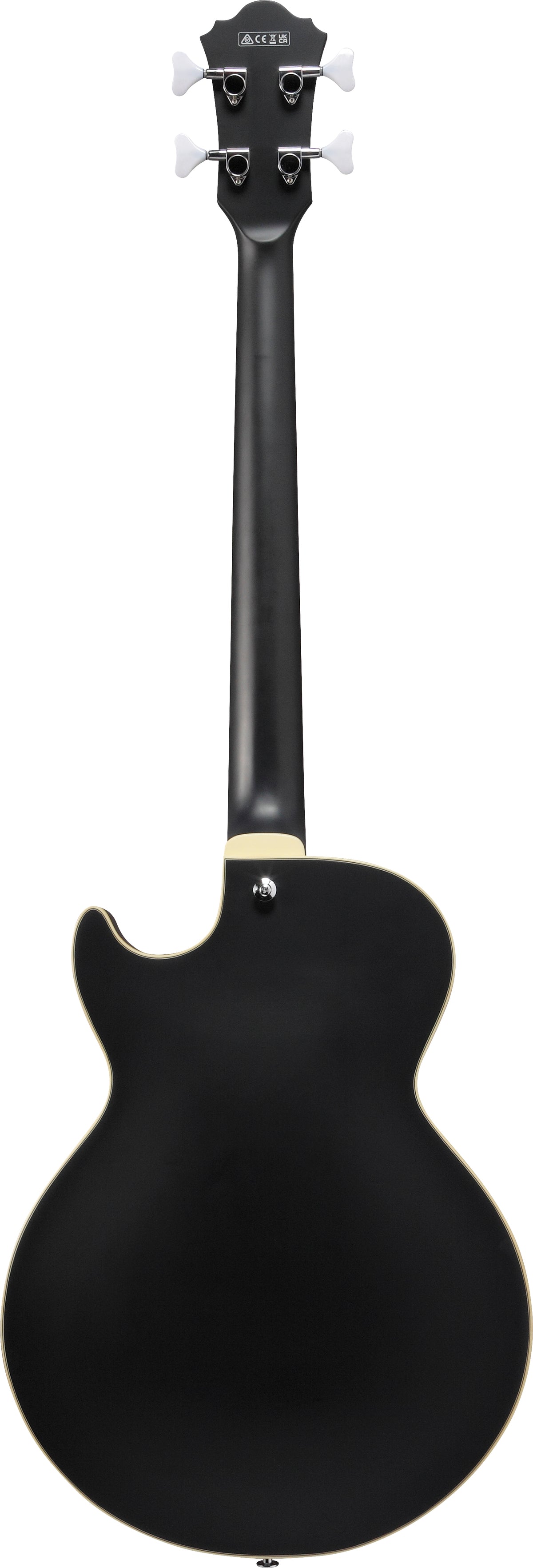 Ibanez AGB200 Artcore 4-String Hollow Body Electric Bass Guitar - Black Flat