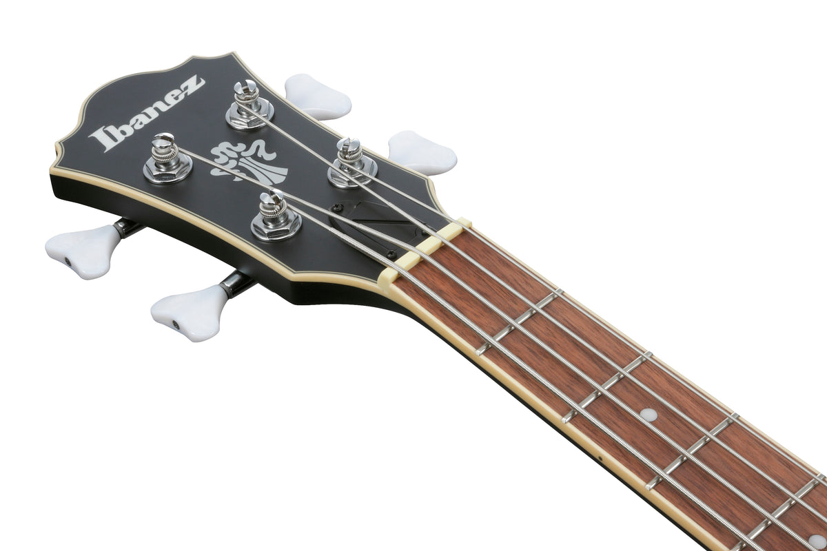 Ibanez AGB200 Artcore 4-String Hollow Body Electric Bass Guitar - Black Flat