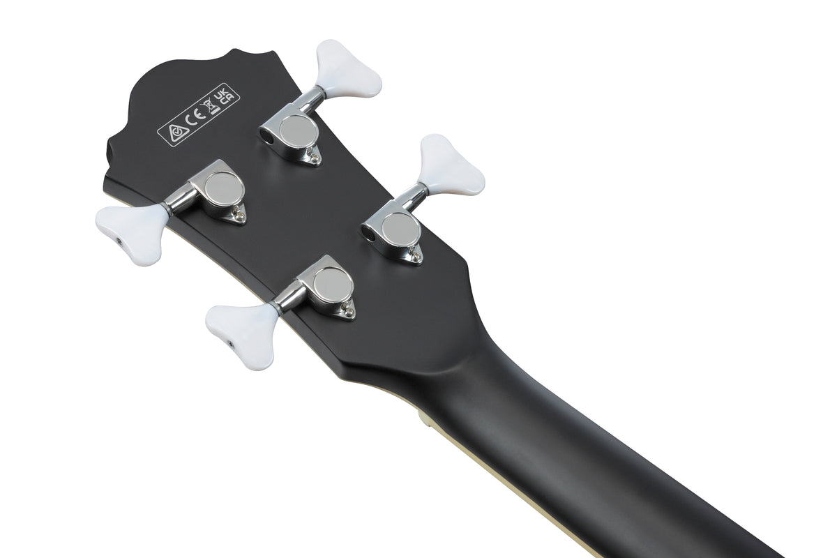 Ibanez AGB200 Artcore 4-String Hollow Body Electric Bass Guitar - Black Flat