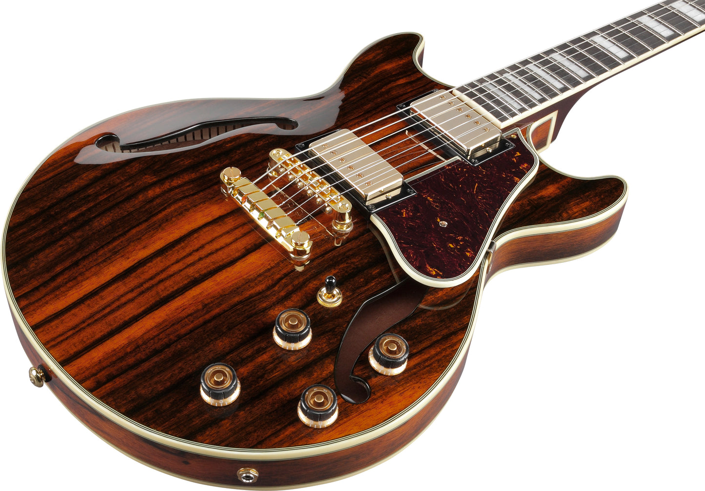 Ibanez AM93 Artcore Expressionist Macassar Ebony Semi-Hollow Body Electric Guitar - Natural
