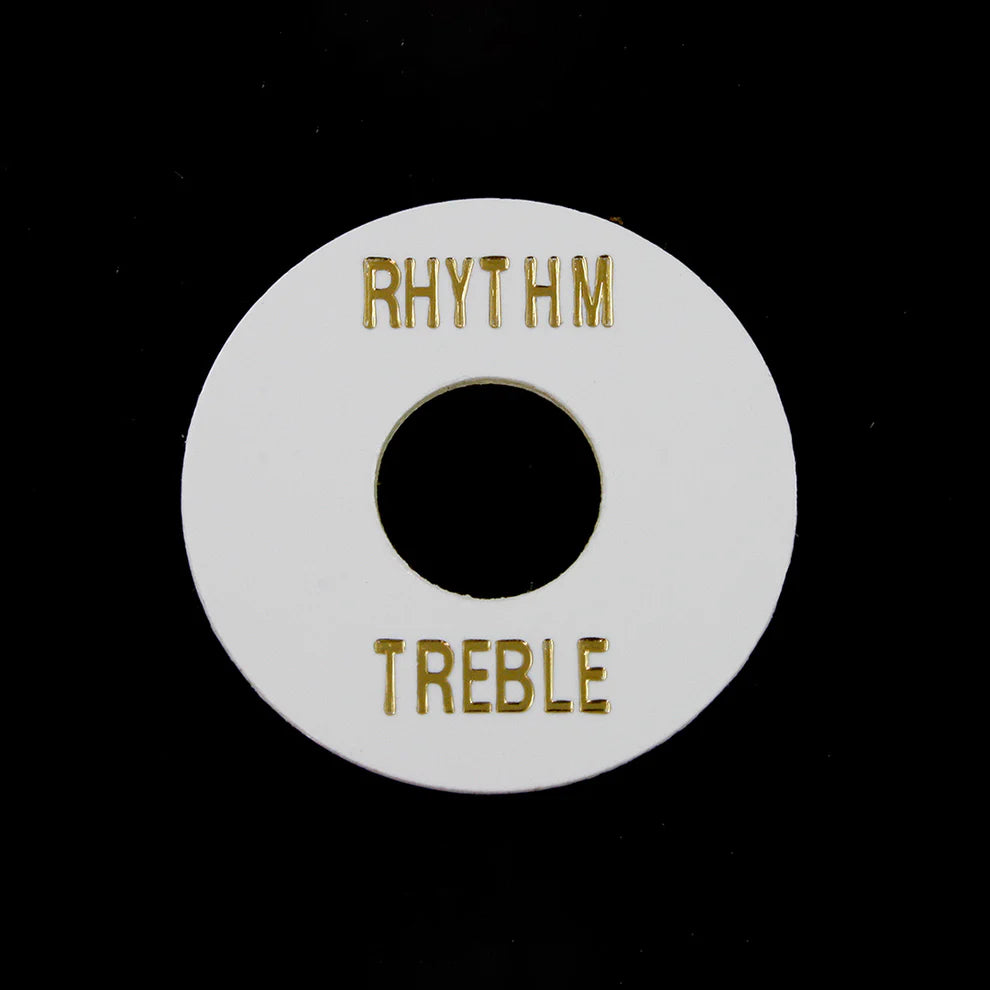 All Parts AP-0663 Rhythm & Treble Switch Ring - White, Plastic