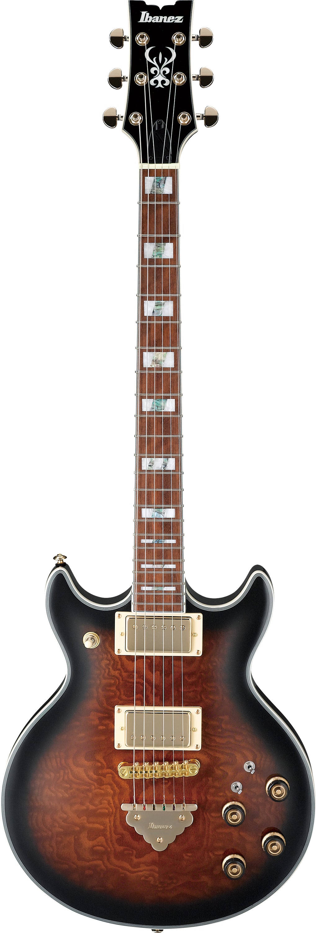Ibanez AR325QADBS Electric Guitar - Dark Brown Sunburst