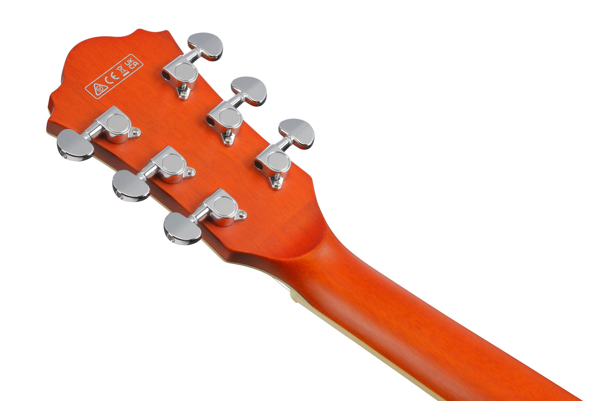 Ibanez AS73 Artcore Semi-Hollow Body Electric Guitar - Transparent Tangerine Flat