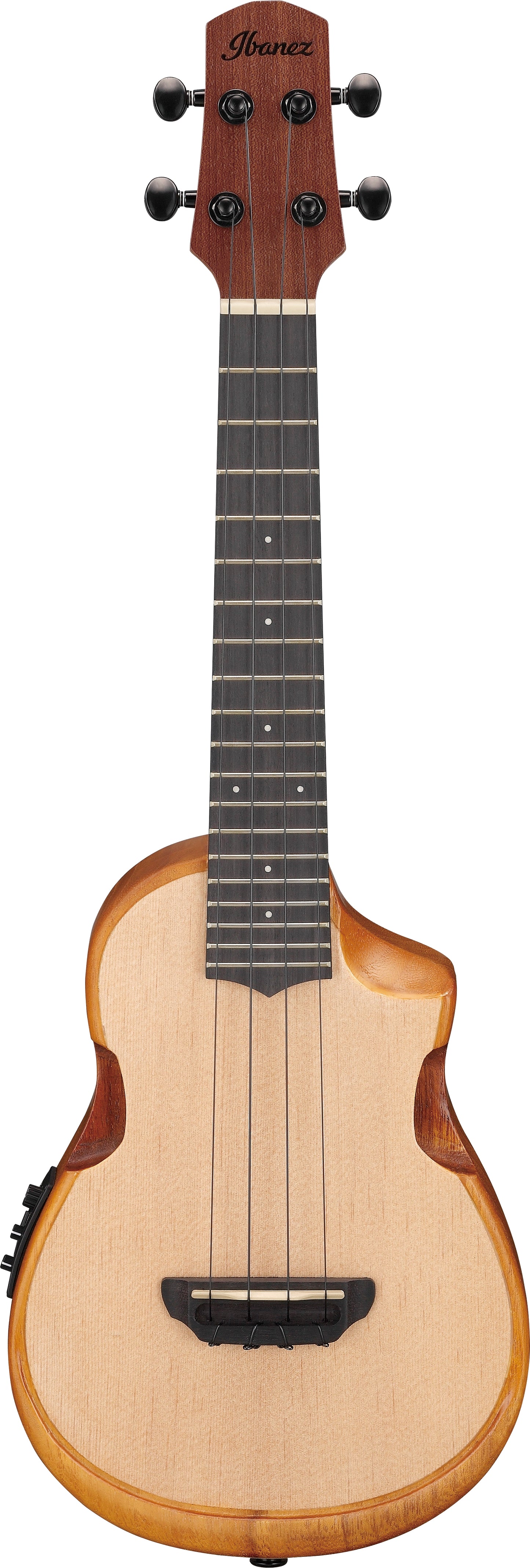 Ibanez AUC10E Acoustic/Electric Concert Ukulele w/Gig Bag - Open Pore Natural