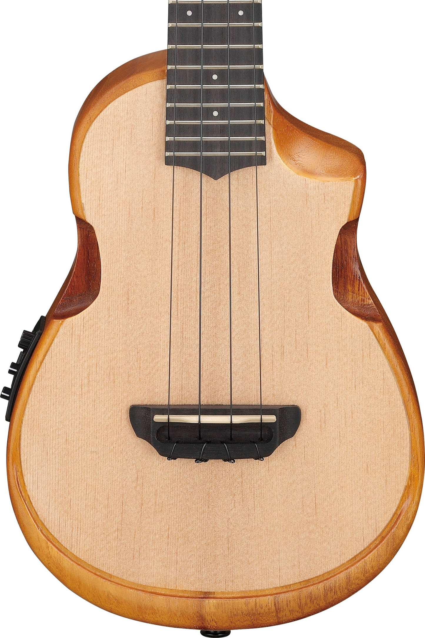Ibanez AUC10E Acoustic/Electric Concert Ukulele w/Gig Bag - Open Pore Natural