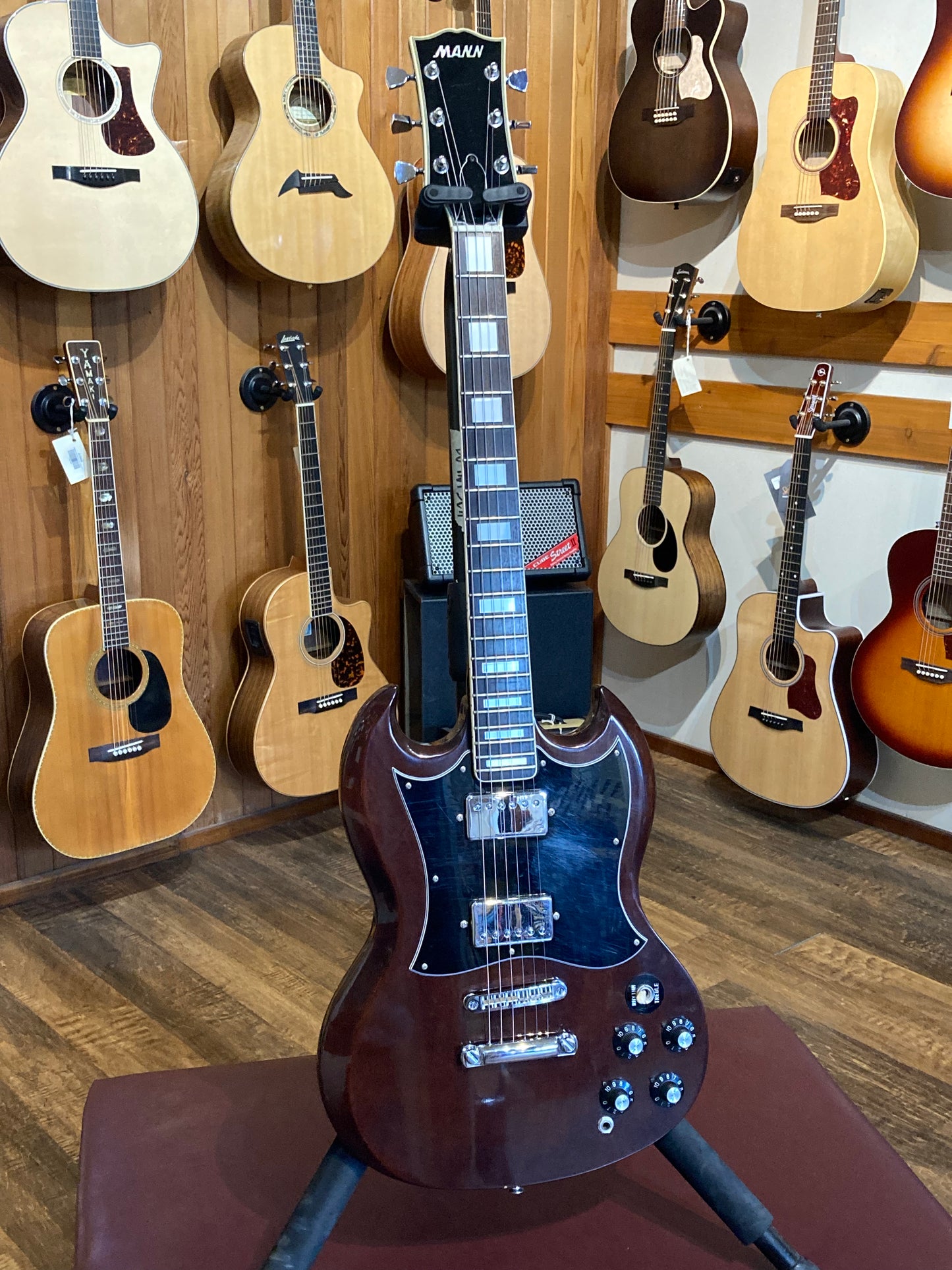 Mann Double Cutaway Electric Guitar w/Case (1970's)