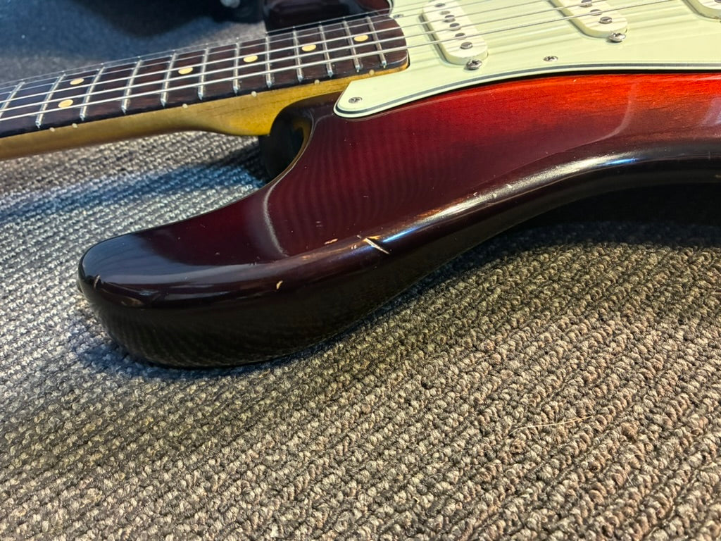 Fender Pre-CBS Stratocaster Electric Guitar w/Case - Refinished Sunburst (1964)