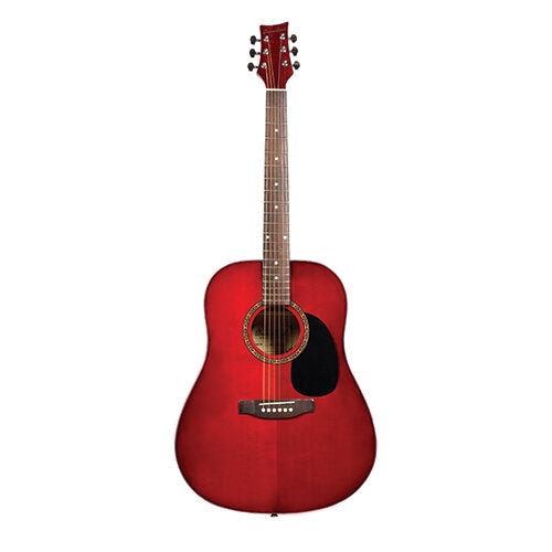 Beaver Creek Full Size Acoustic Guitar w/Gig Bag - Multiple Colors