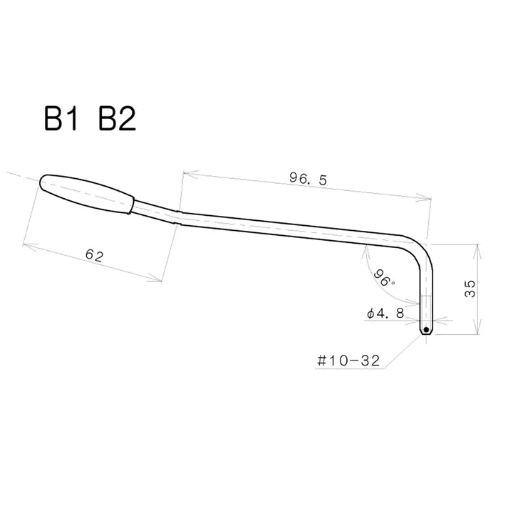 Allparts BP-0017-010 Gotoh US 10-32 Tremolo Arm - White Tip