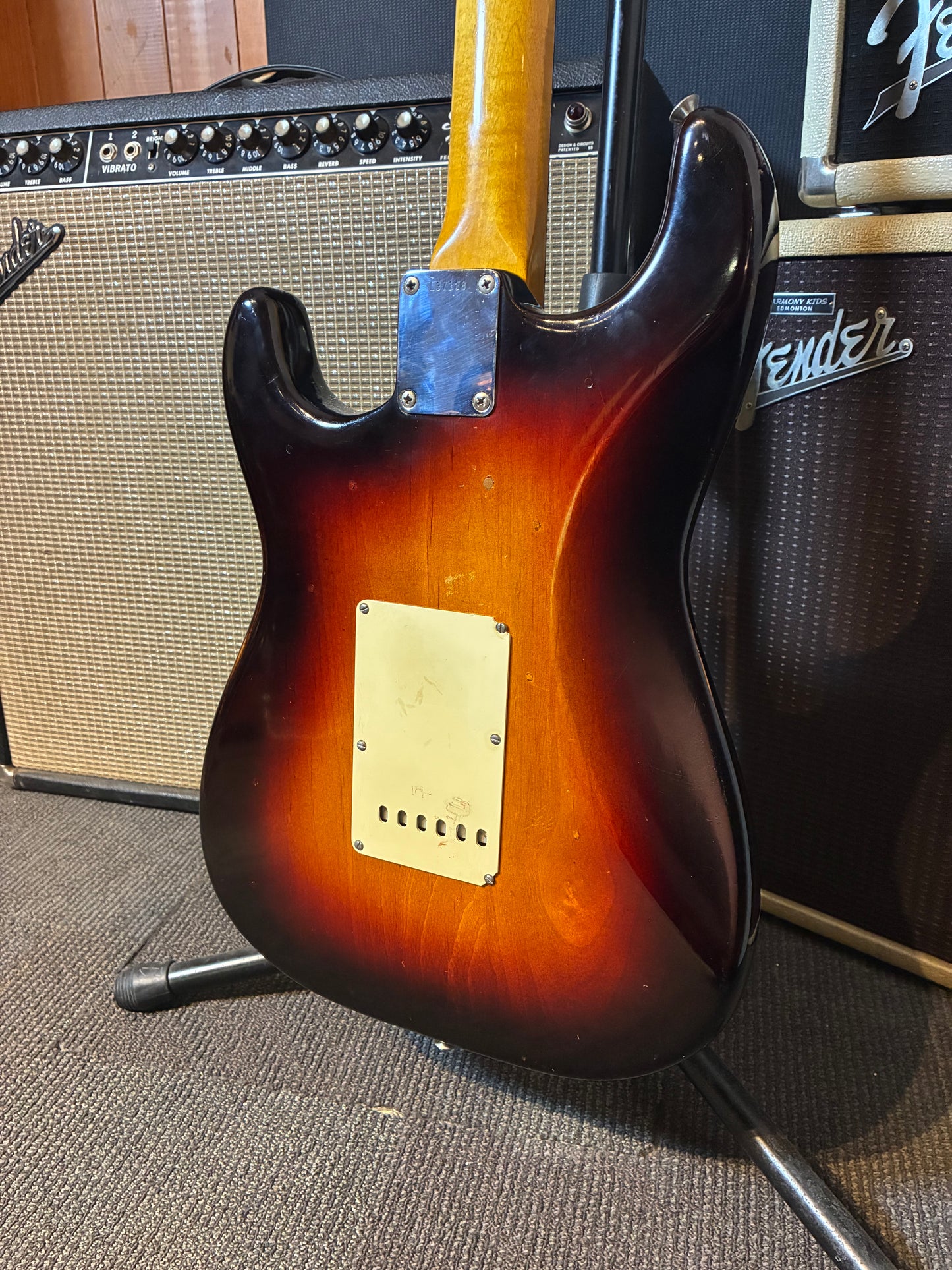 Fender Pre-CBS Stratocaster Electric Guitar w/Case - Refinished Sunburst (1964)
