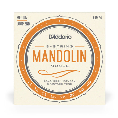 D'Addario EJM74 Monel Mandolin Strings Medium 11-40