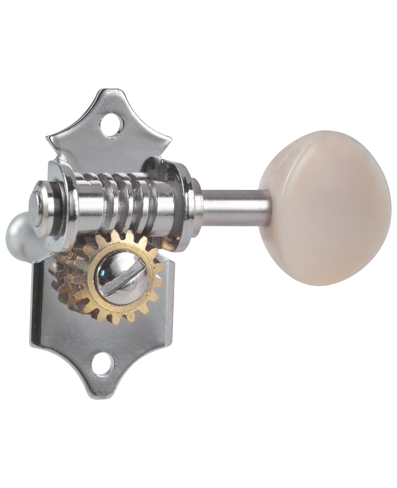 Golden Gate F-2215 Vintage Acoustic Guitar Tuners – 6 Individual (3+3) – Nickel