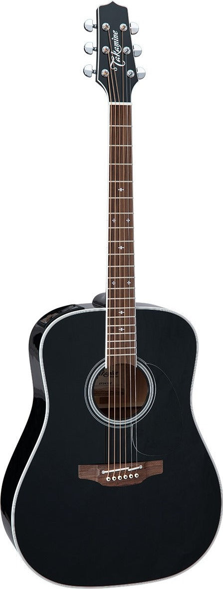 Takamine FT341 Acoustic/Electric Guitar w/Case - Gloss Black