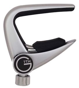 G7th Newport Ukulele/Banjo Pressure Touch Capo - Silver