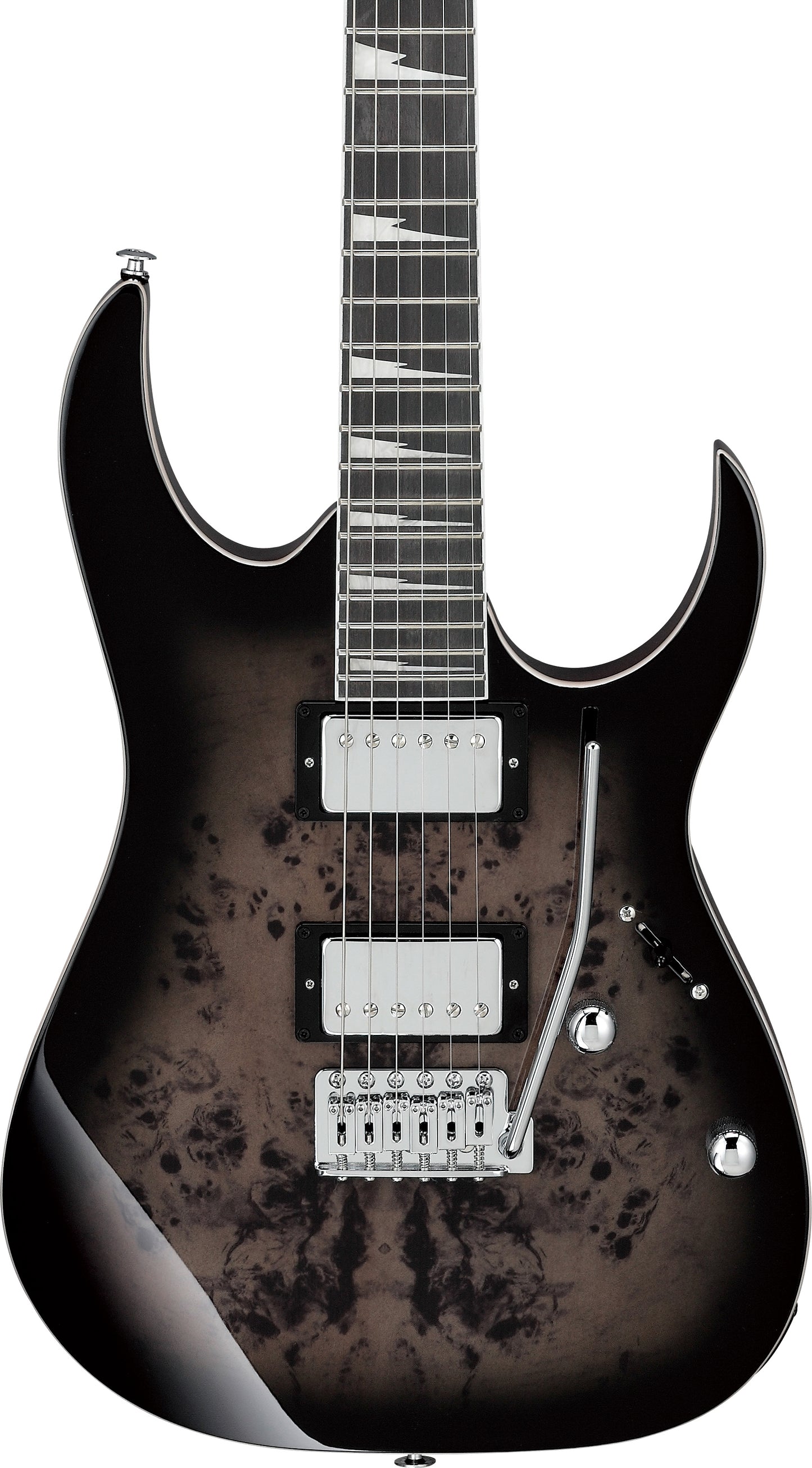 Ibanez Gio GRG220PA1 Electric Guitar - Transparent Black Brown Burst