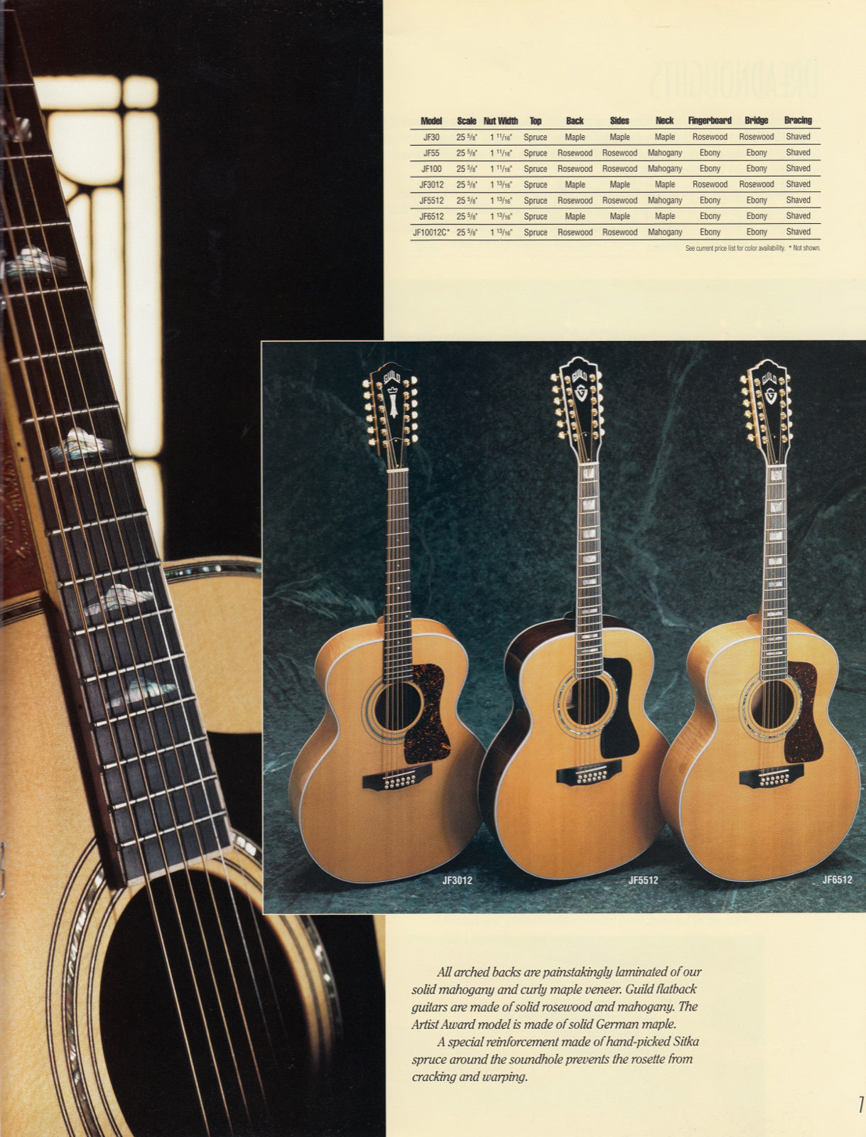 Guild JF30 Jumbo Acoustic/Electric Guitar w/Case - Antique Burst (1996)