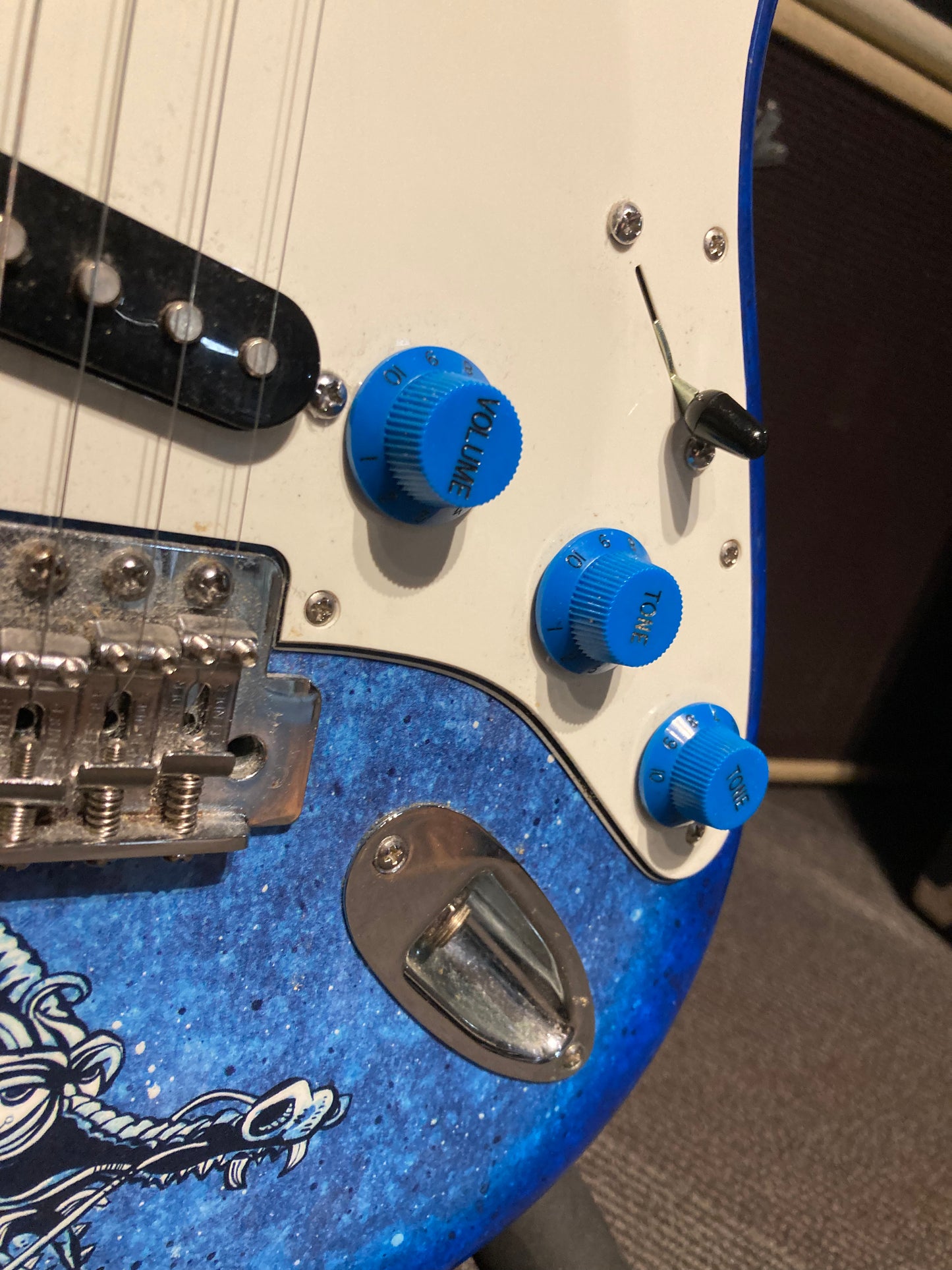 Fender Special Edition David Lozeau Art Stratocaster® w/Gig Bagbag - Blue Dragon (2015)