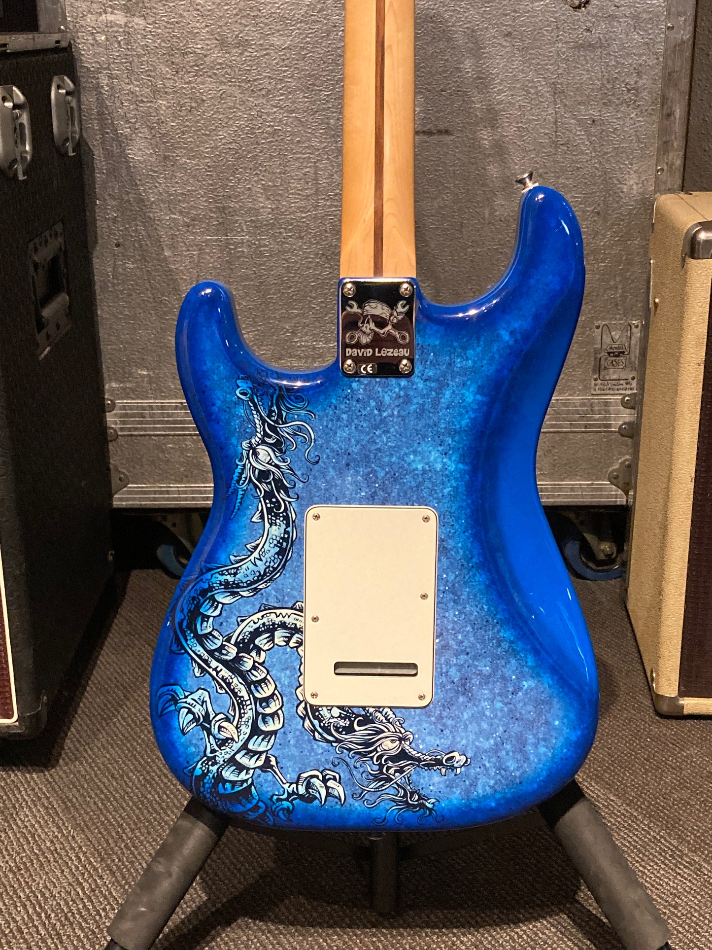 Fender Special Edition David Lozeau Art Stratocaster® w/Gig Bagbag - Blue Dragon (2015)
