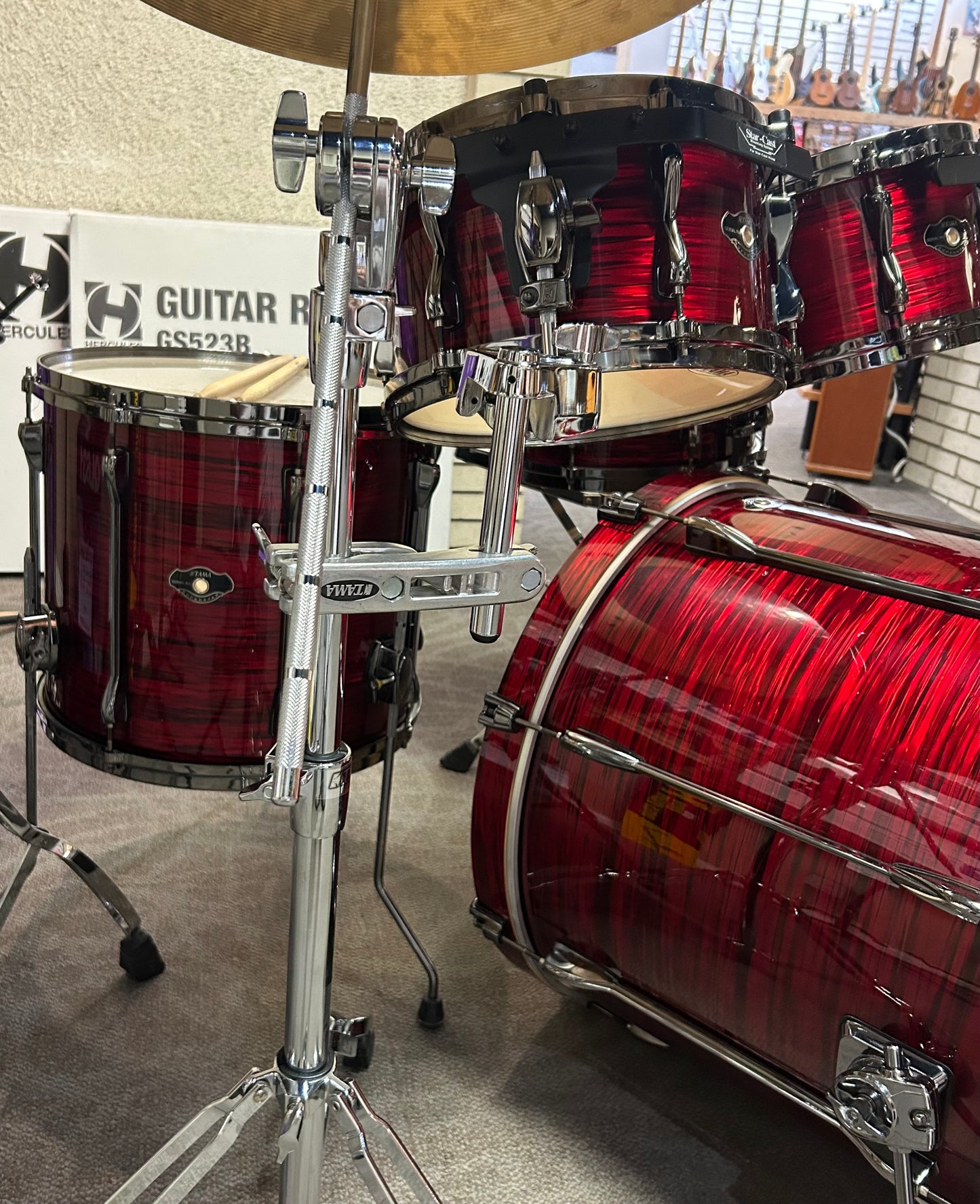 Tama Superstar Hyperdrive 6-Piece Drum Set - Red Silk (Used)