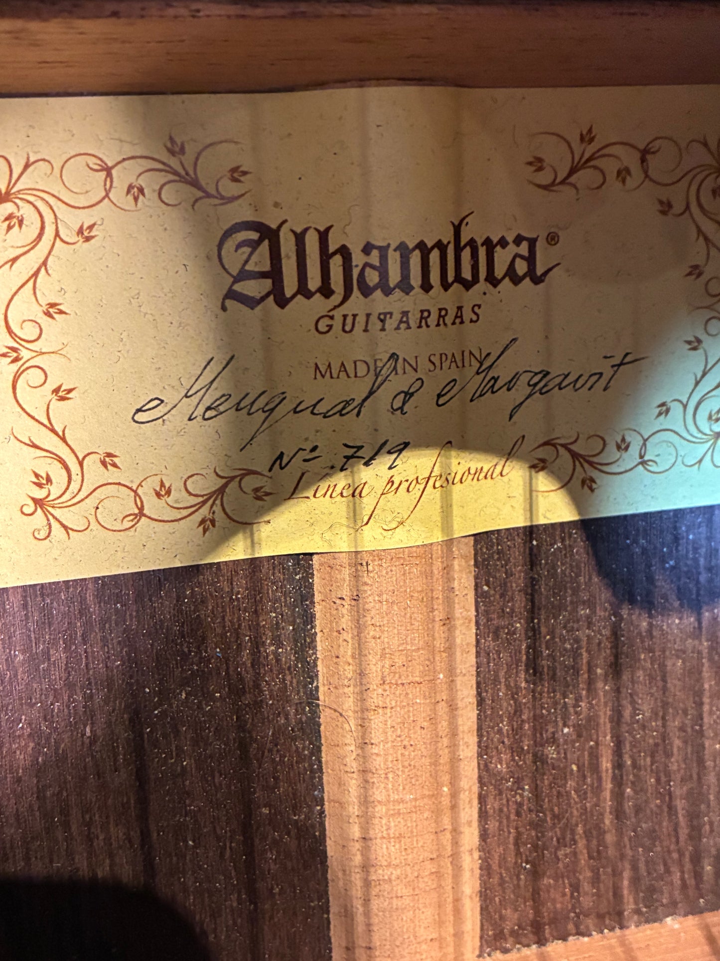 Alhambra Línea Profesional Classical Guitar w/Case (Used)