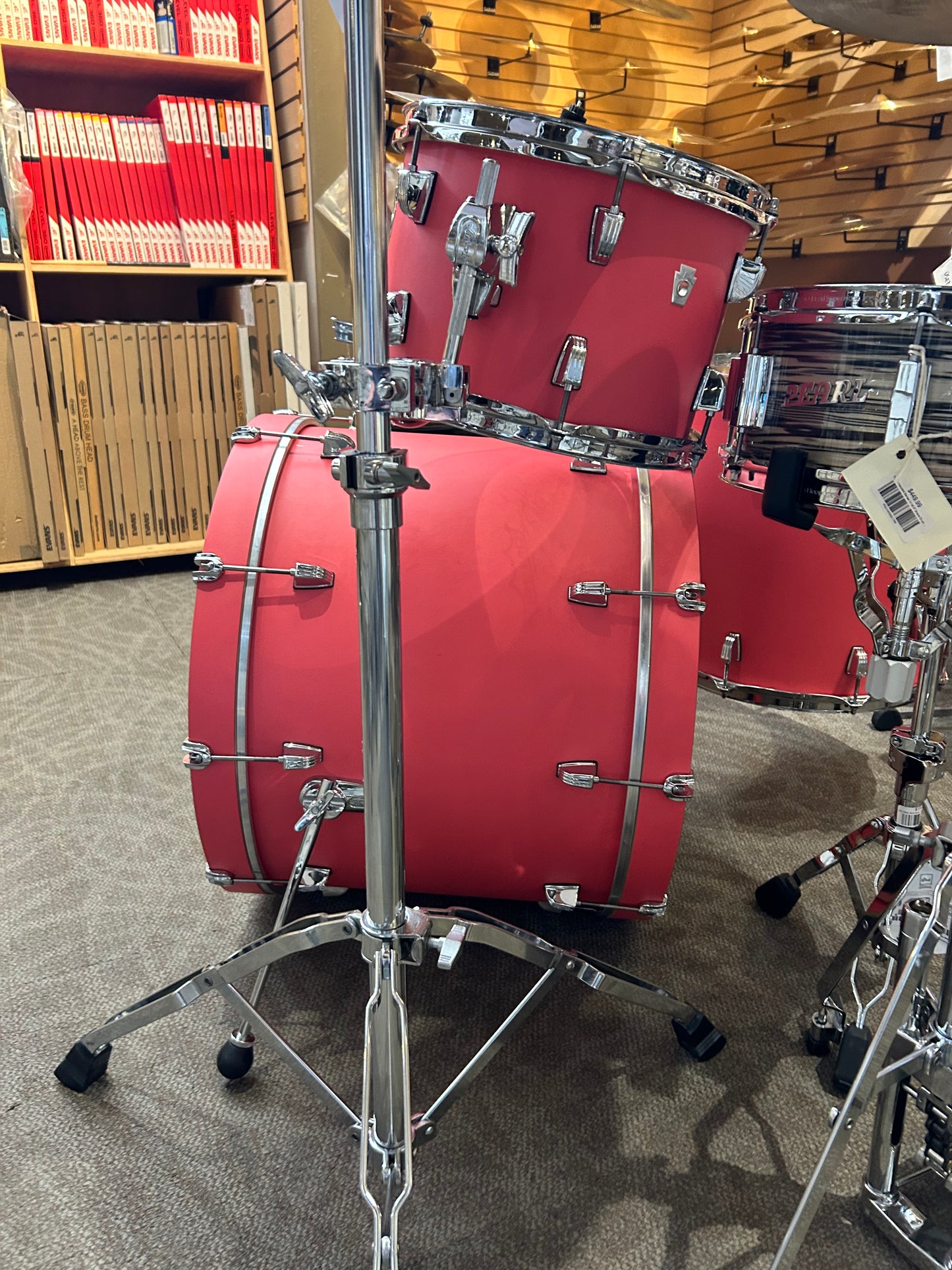 Ludwig NeuSonic 3-Piece Drum Kit - Coral Red (Used)