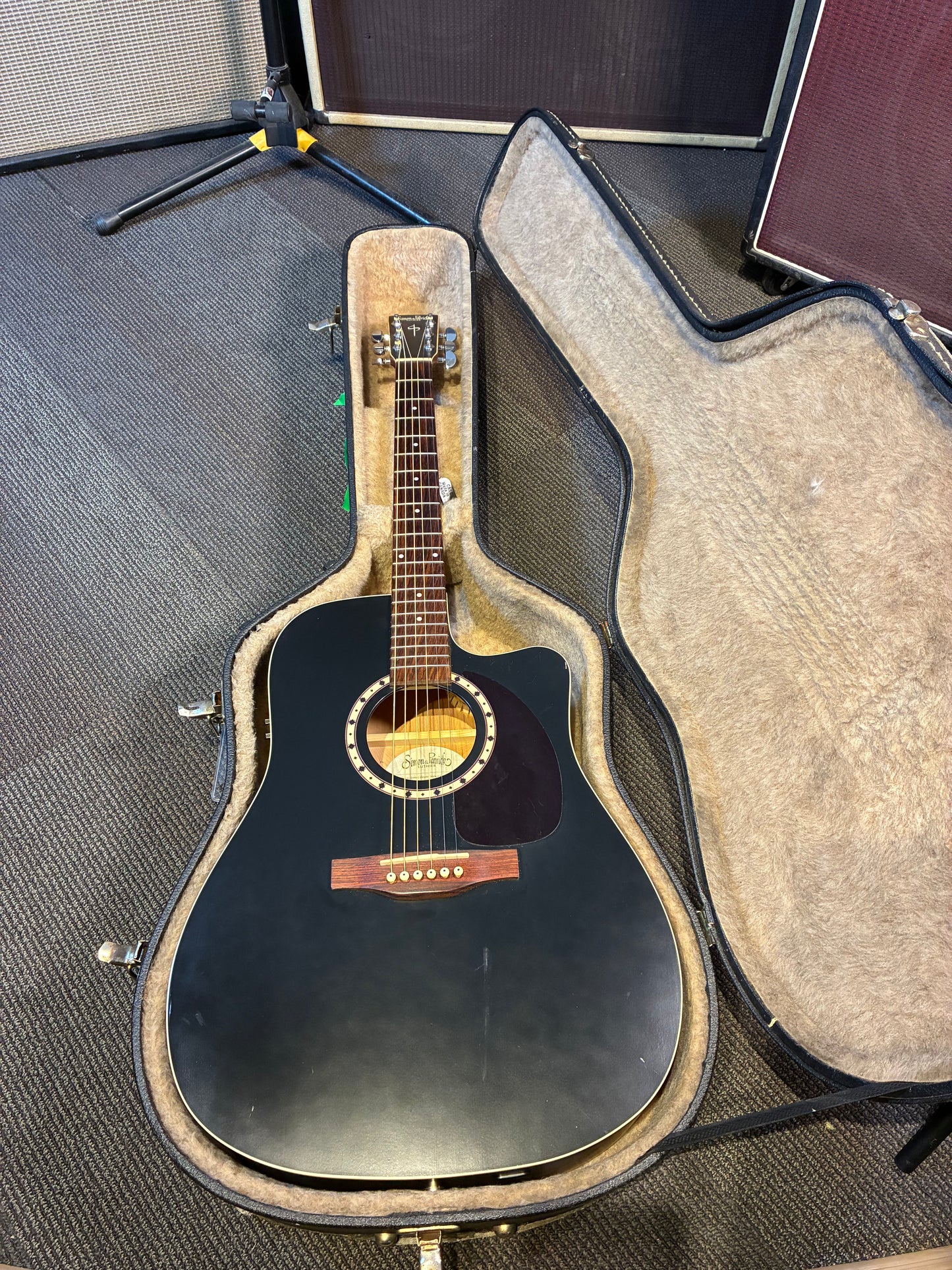 Simon & Patrick Songsmith CW EQ Acoustic/Electric Guitar w/Case - Black (Used)