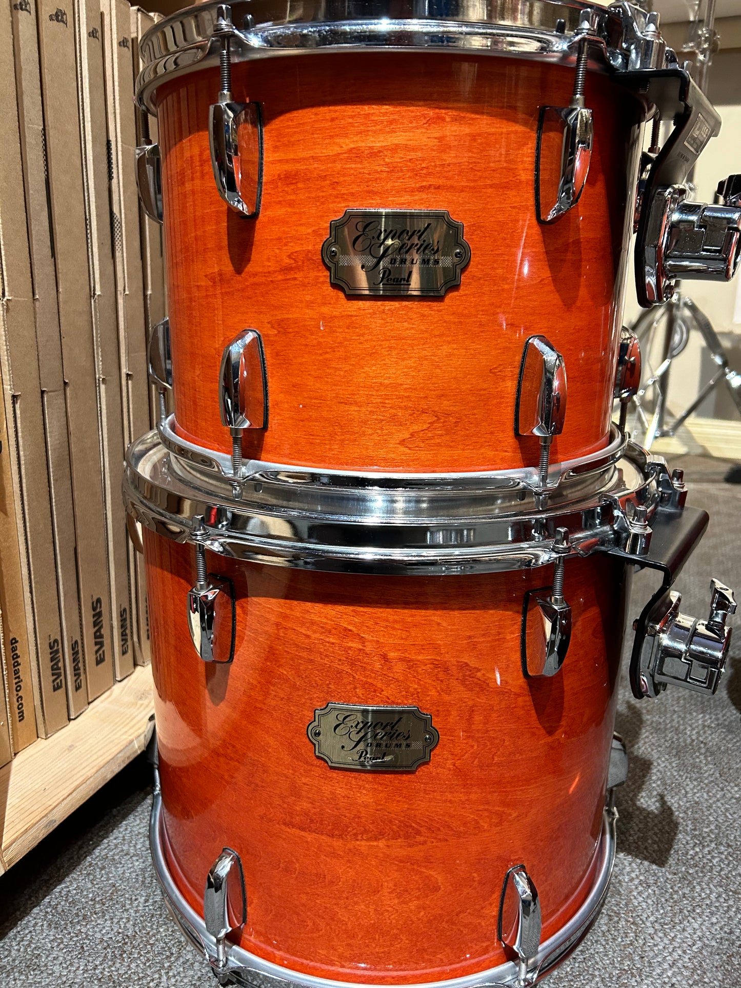 Pearl Export Select 5-Piece Shell Pack - Amber Mist Lacquer (Early 2000's)