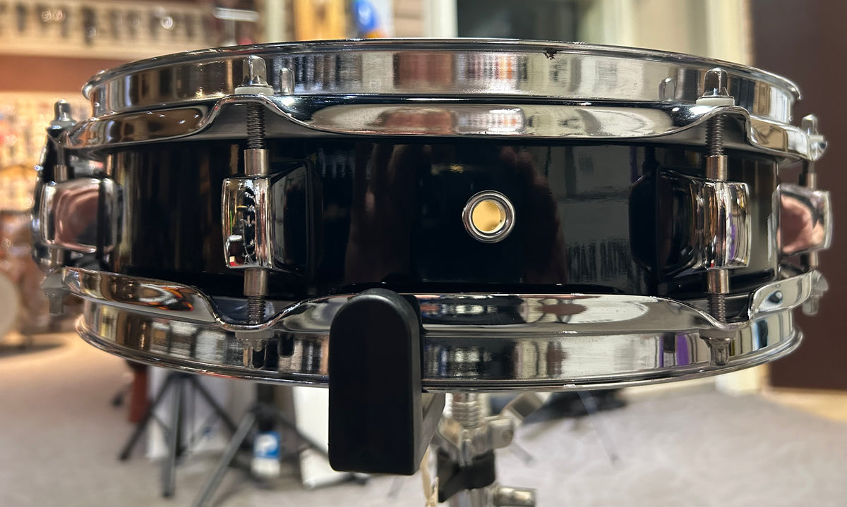 13"x3" Maple Picollo Snare - Black Lacquer (Used)
