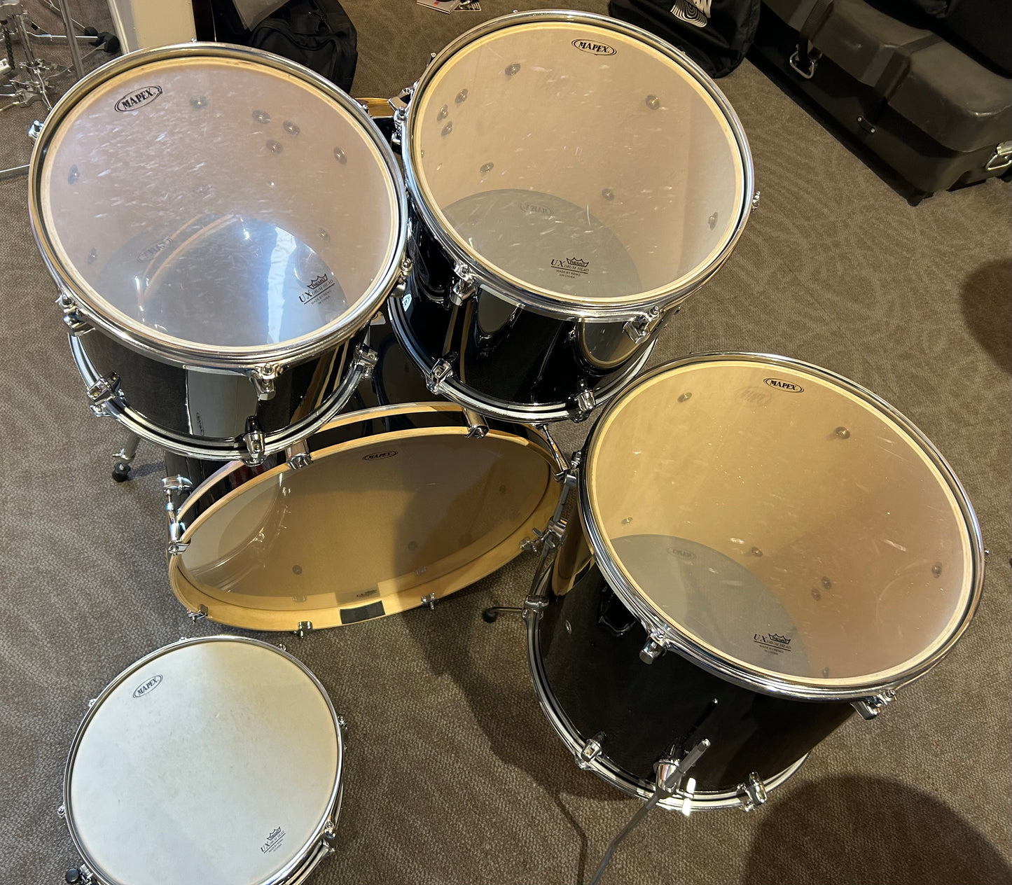 Mapex Q Series 5-Piece Shell Pack - Black Wrap Finish (Used)