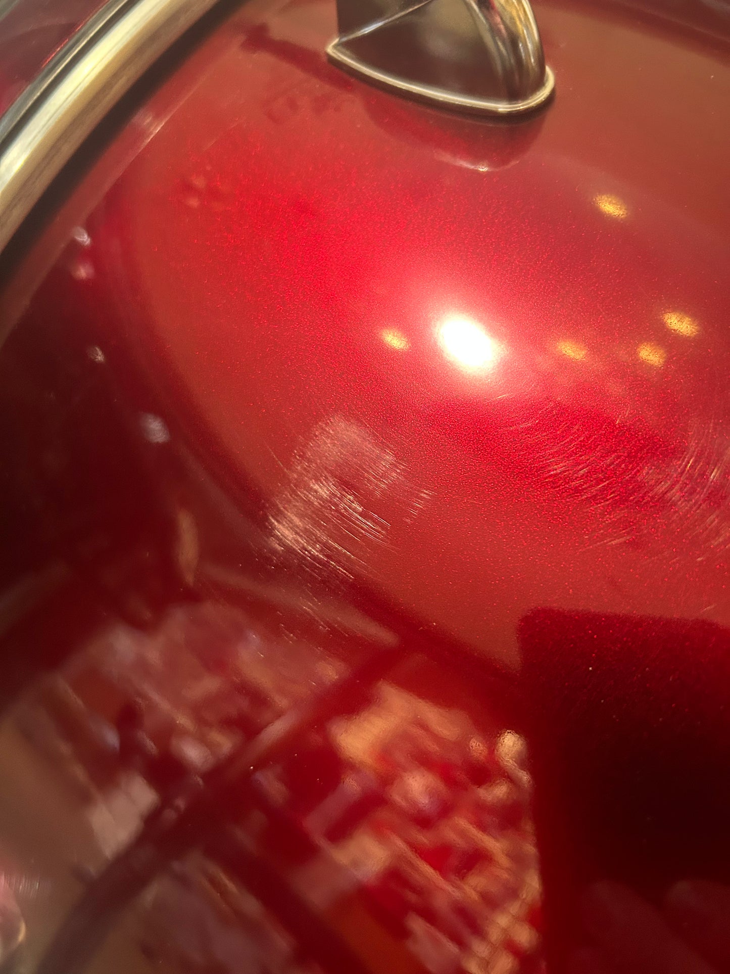 CB Drums 5 Piece Drum Set w/Hardware & Cymbals - Red Metallic Finish (Used)