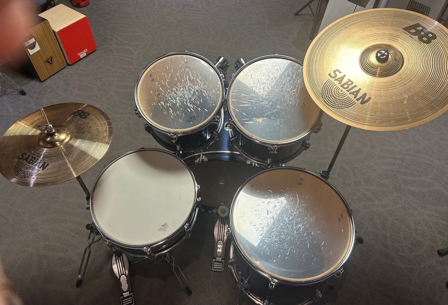 Westbury 5-Piece Drum Set w/Hardware & Cymbals - Dark Blue Wrap (Used)