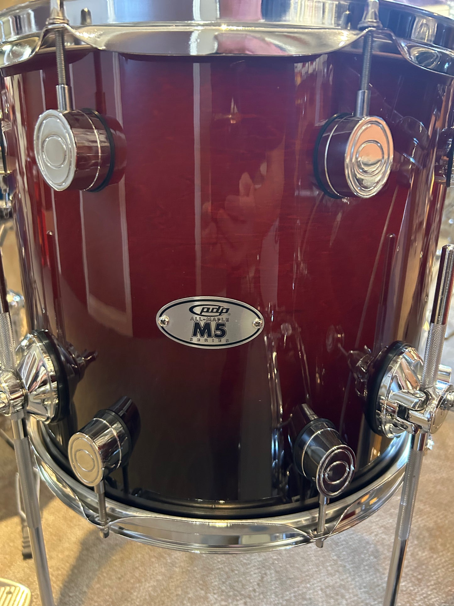 PDP M5 5-Piece Maple Shell Pack - Cherry To Black Fade (Used)