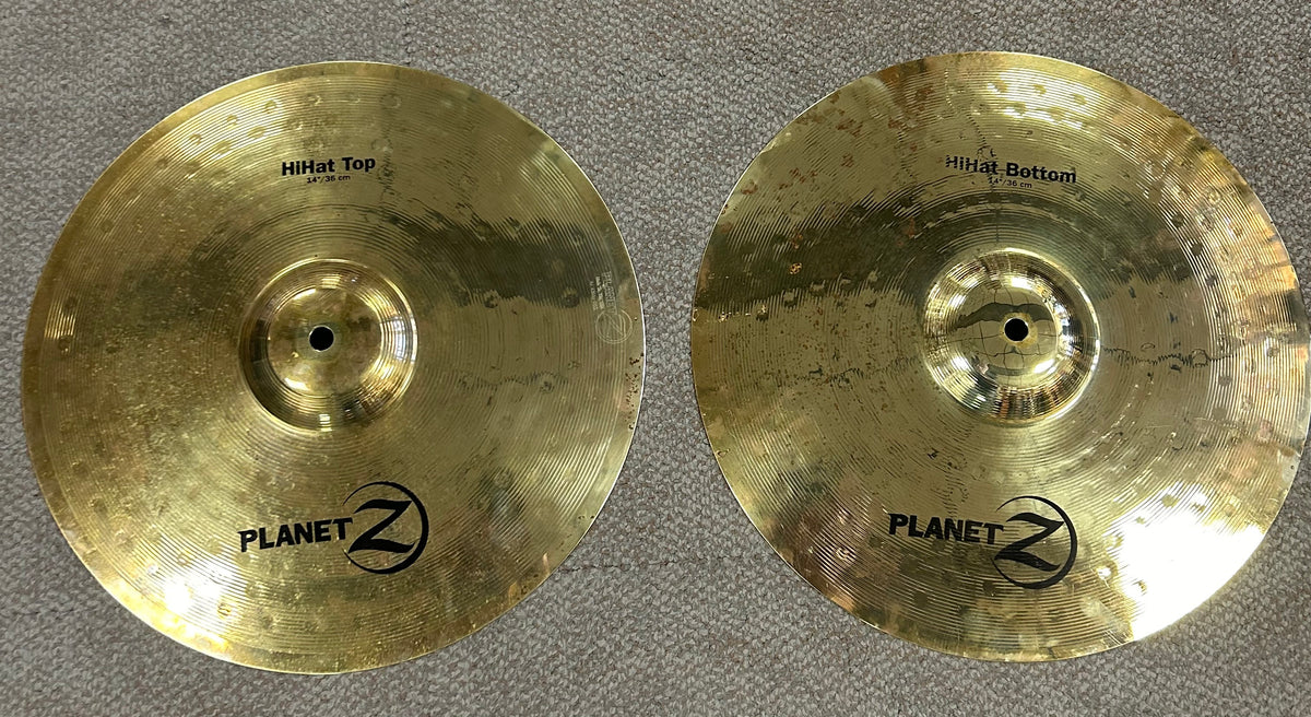 Zildjian 14" Planet Z Hi-Hat Cymbals (Used)